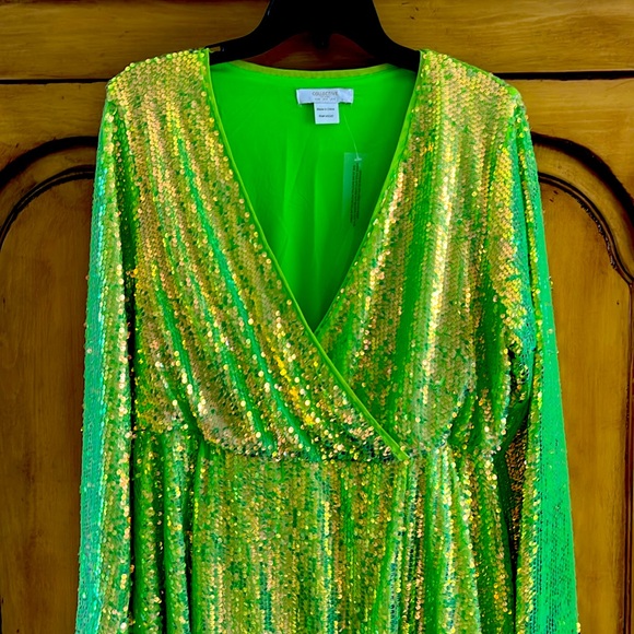 Absolutely STUNNING Mermaid Sequined Swing Mini Dress or Tunic - Picture 3 of 9